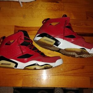 Jordan Red and Black Athletic Shoes